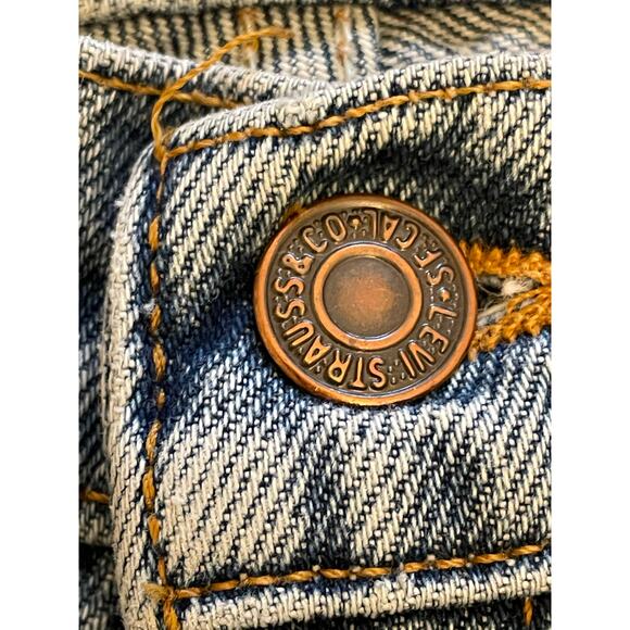 Levi's Vintage Orange Tab 917 Boot Cut Denim Jeans size 11JR - Picture 5 of 6